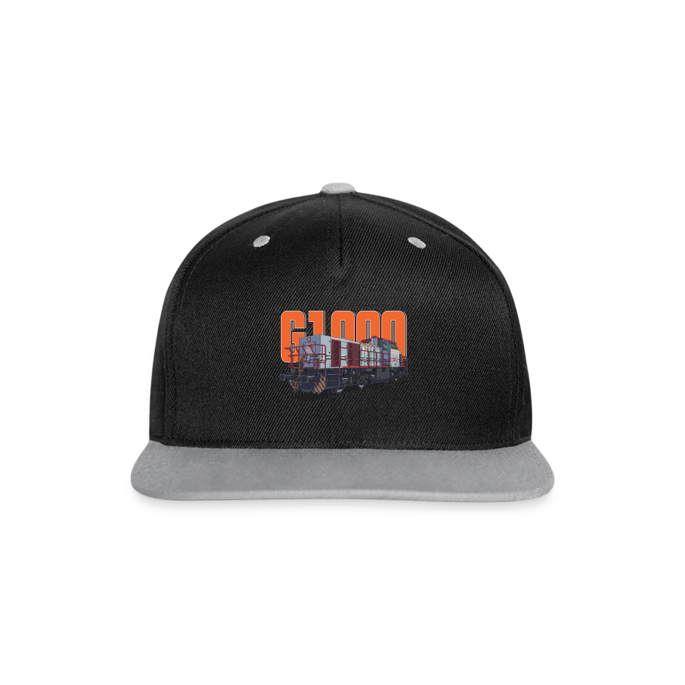 Kontrast Snapback Cap - Schwarz/Grau