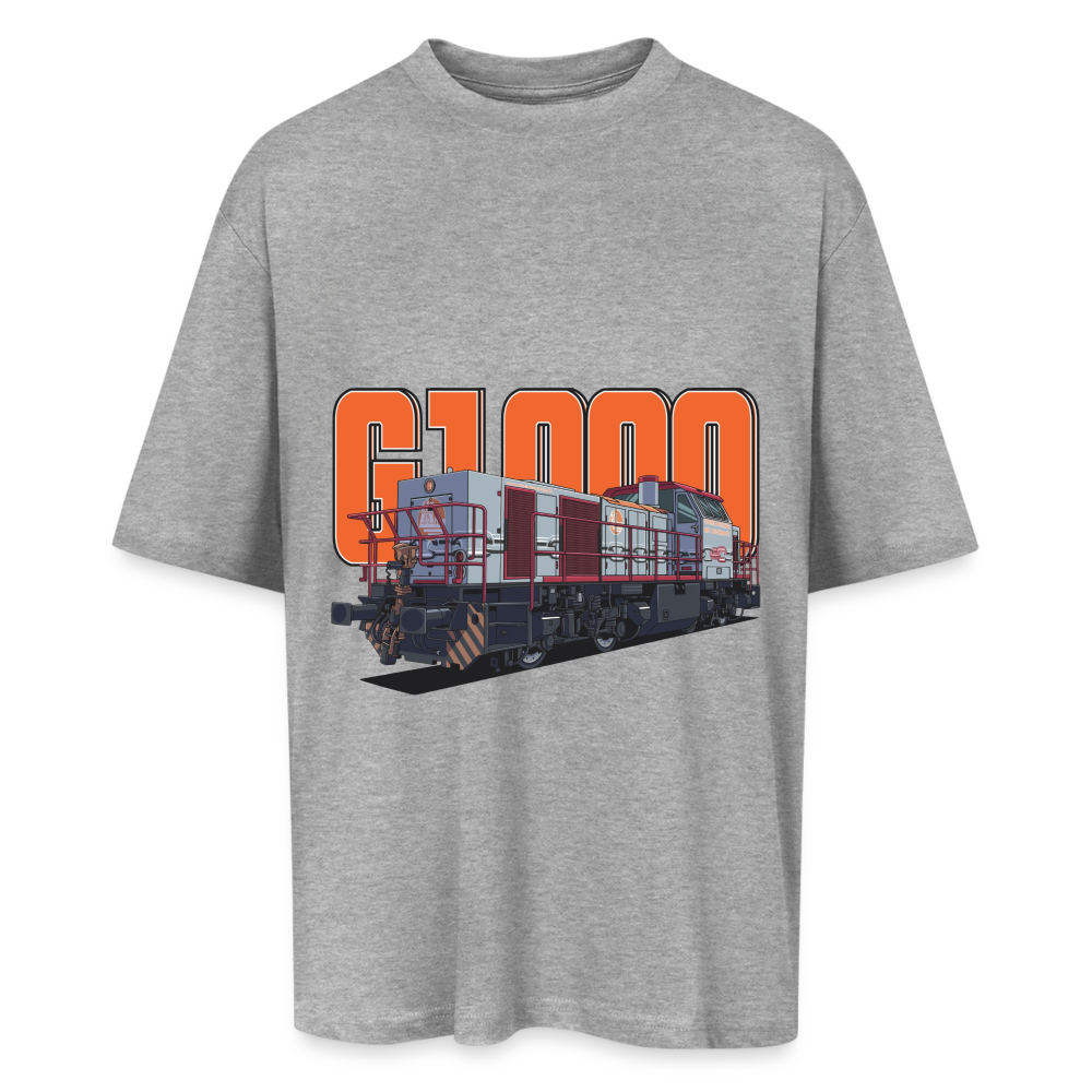 Oversized Unisex T-Shirt - Grau meliert