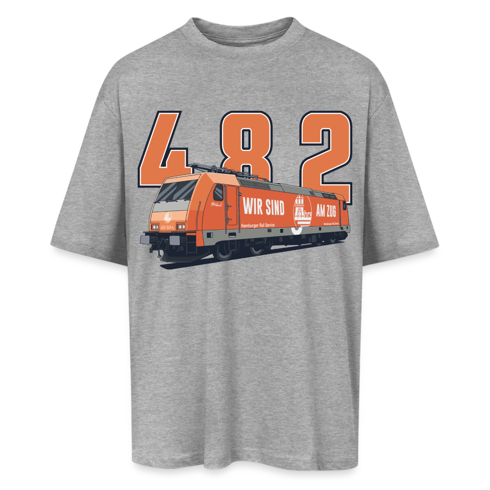 Oversized Unisex T-Shirt - Grau meliert