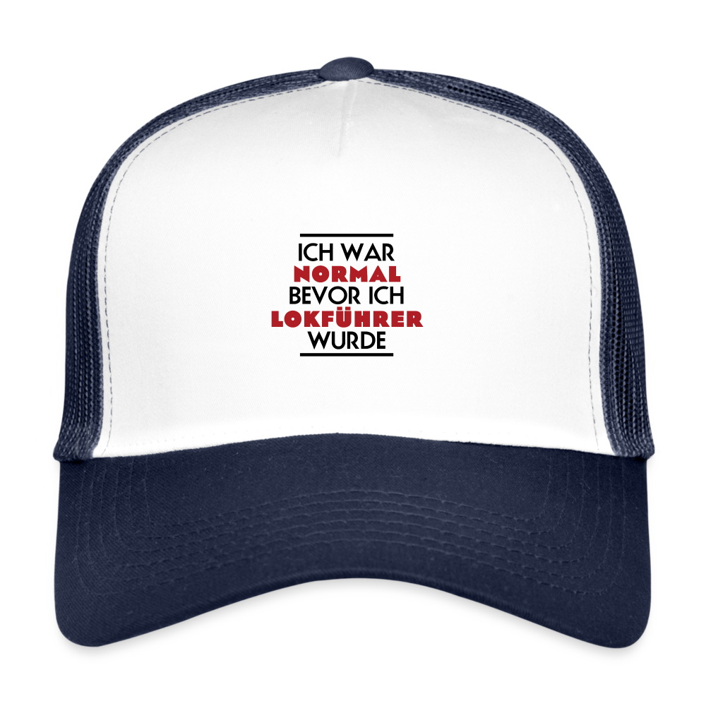 Trucker Cap - Weiß/Navy