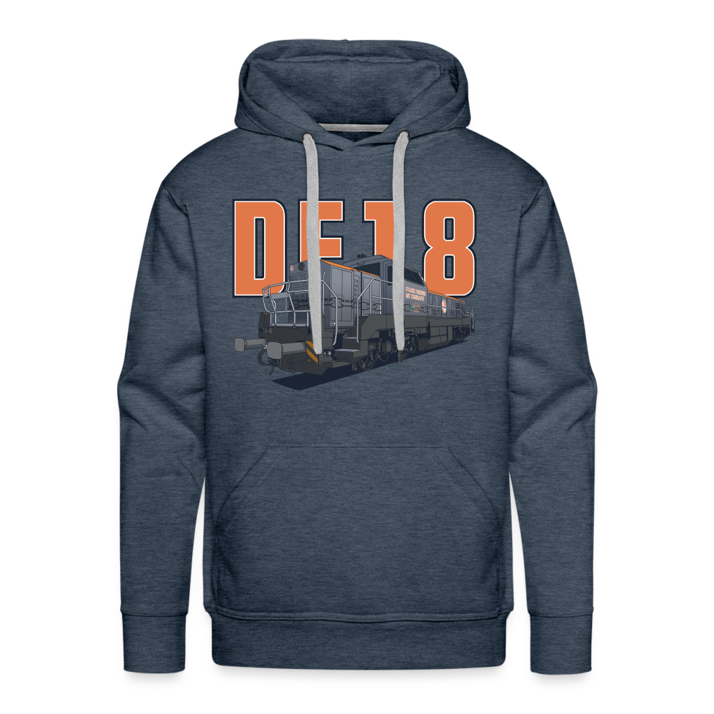 Männer Premium Hoodie - Jeansblau