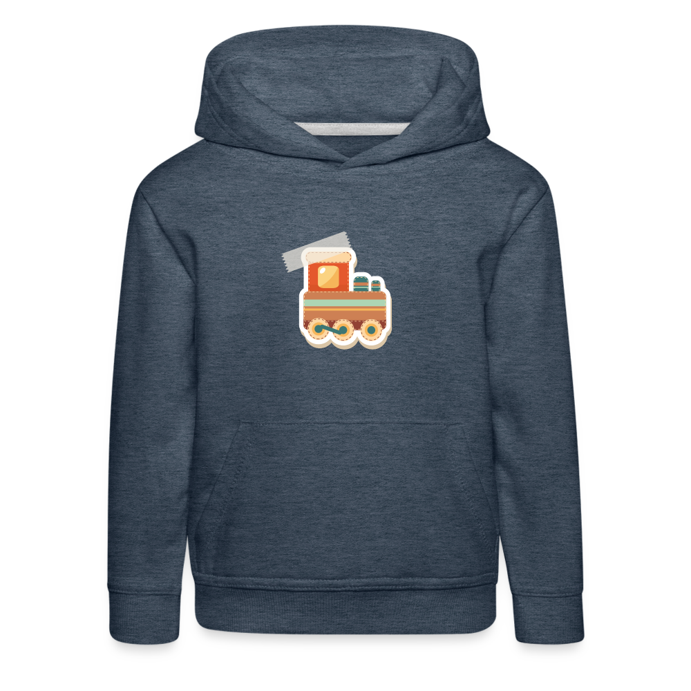 Kinder Premium Hoodie - Jeansblau