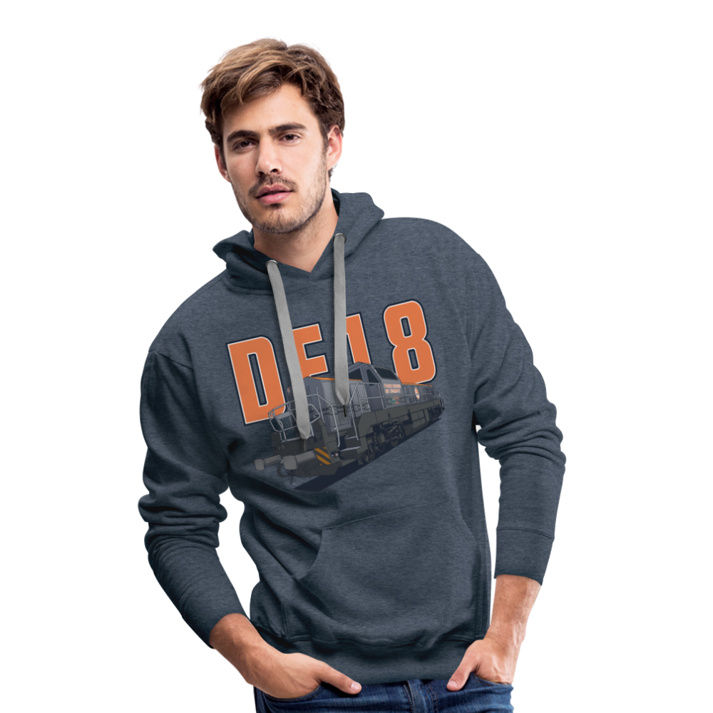 Männer Premium Hoodie - Jeansblau