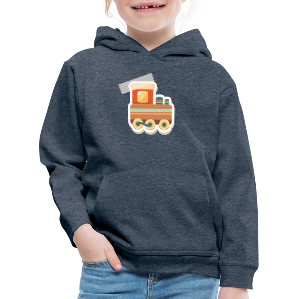 Kinder Premium Hoodie - Jeansblau