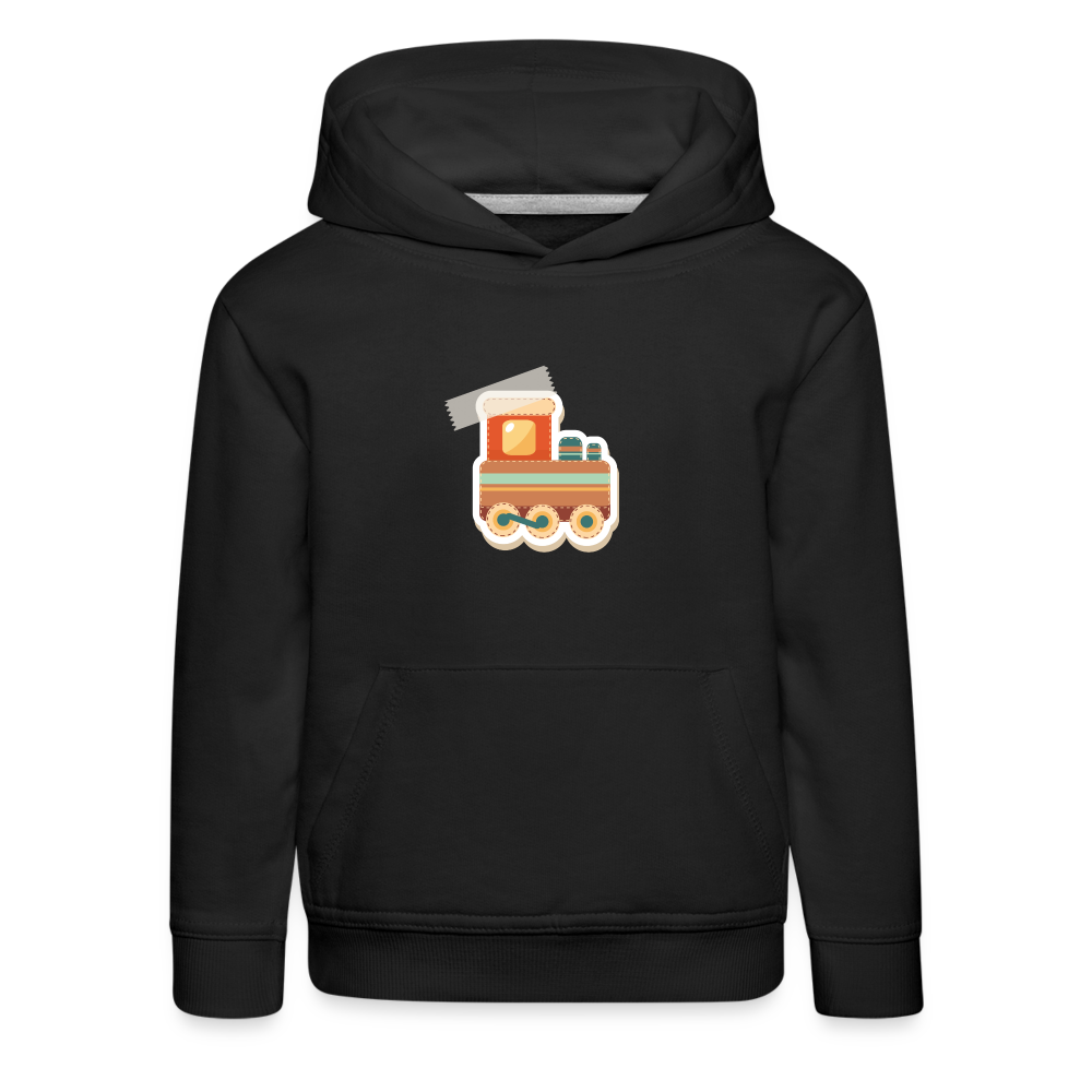 Kinder Premium Hoodie - Schwarz
